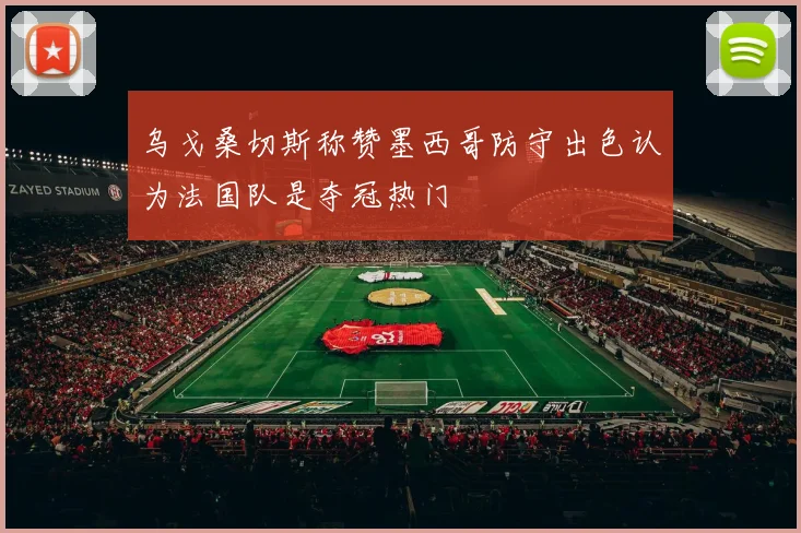 乌戈桑切斯称赞墨西哥防守出色认为法国队是夺冠热门